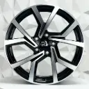 RIN 16X7 5-100 R1 SPORT L1904 BLACK MACHINE FACE ET35 CB73.1