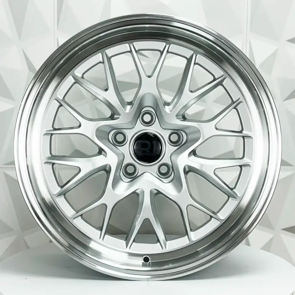 RIN 20X9 5-114.3 R1 SPORT R009 SILVER MACHINE LIP ET30 CB73.1