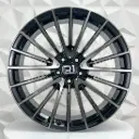 RIN 20X9.5 5-112 R1 SPORT 2001 MB-BLACK CLEAR COAT ET35 CB66.6