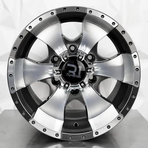 [157542] RIN 15X7 5-114.3 R1 SPORT JA195 GUNMETAL MACHINE FACE ET-2 CB83.6